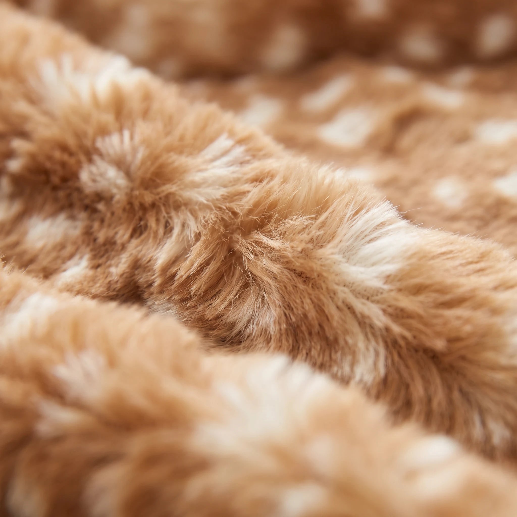 Soft deer print fur detail