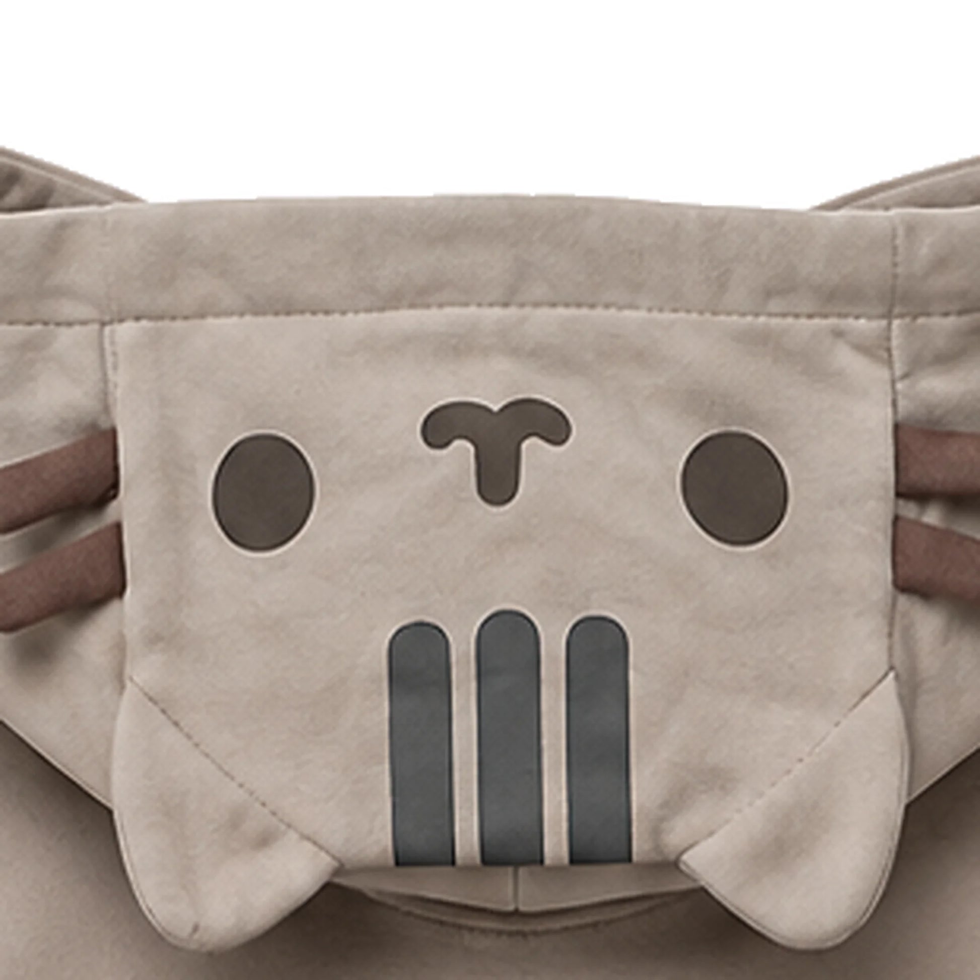 Hood shown from behind with standing ears
