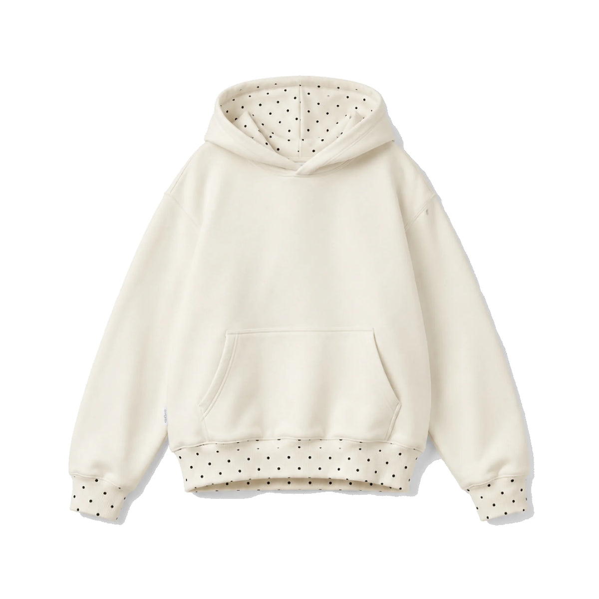 Cloud Polka Dot Set Pullover Hoodie White