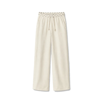Cloud Polka Dot Set Sweatpants White